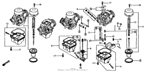 CB650 Carb. component parts 81-82