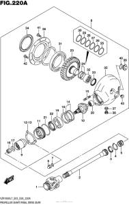 VZR1800 Propeller Shaft / final Drive Gear