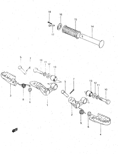 DR500 Подножки