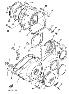XVZ13TD Крышка картера двигателя