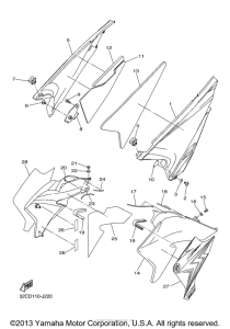WR25RZL Боковые обтекатели