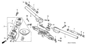  Handle pipe / top bridge