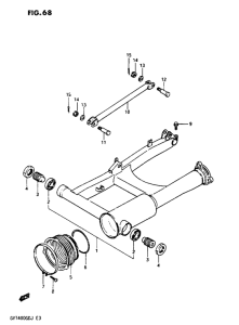 GV1400 Маятник задний