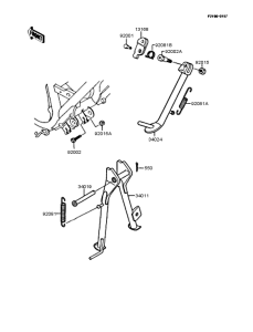 AR125S Подножка