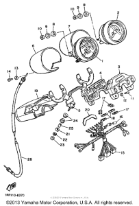 XV700CSC Приборы