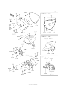 EJ800 Левая крышка двигателя