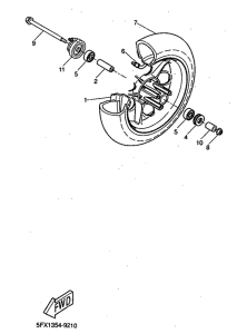CW50RS Переднее колесо