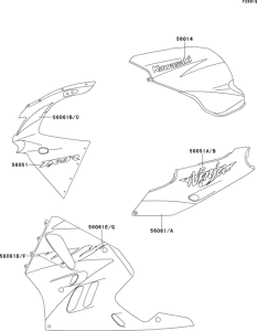ZX900 Decals(green / white)