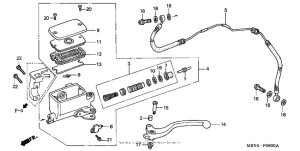 GL1500CF Цилиндр сцепления