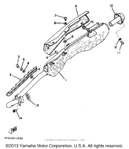 TT250J Выхлопная система
