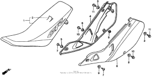 CR125R Сиденье