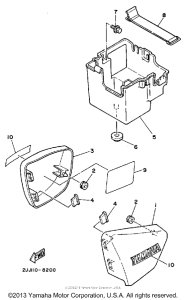 XV250 Боковые обтекатели