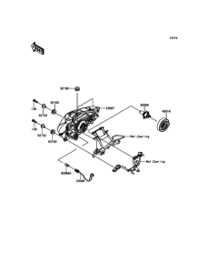 BR250 ヘッドライト