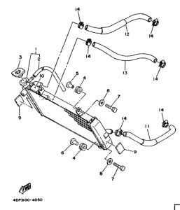 TZ250 Radiator. hose