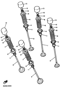 YZF750SP YZF750SPF Клапан