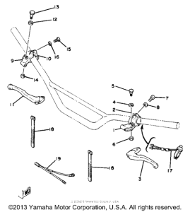 YZ80J Handle switch-lever