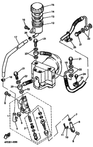 GTS1000A Задний торм цилиндр