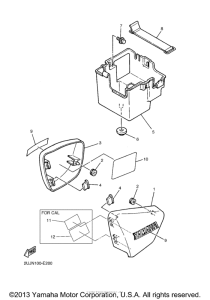XV250VC Боковые обтекатели