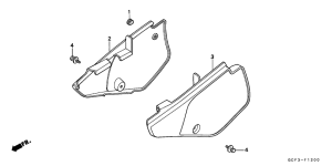 XR70R Боковая крышка