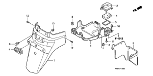 SCV100F Заднее крыло