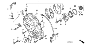 CBF600 (Naked, ABS) Сцепление cover