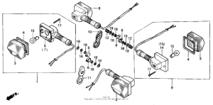 NX125 Задний фонарь