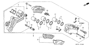XL1000V (ABS) Задний суппорт