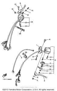 XV1100S Рулевые переключатели