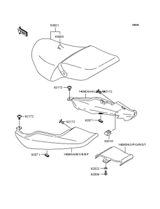 ZR250 Сиденье