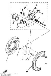 DT50R Vorderradbremssattel