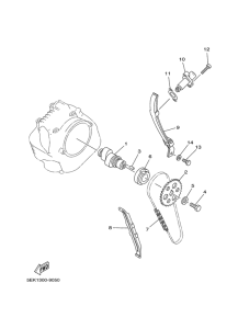TW125 Arbol de levas & cadena