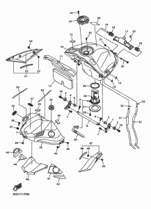 YZF-R1M Топливный бак