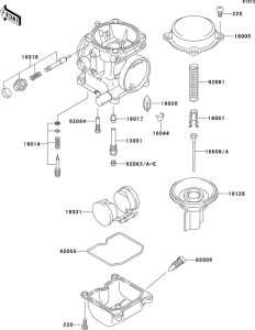 EL250 Карбюратор в разборе