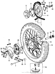 XR75 Переднее колесо