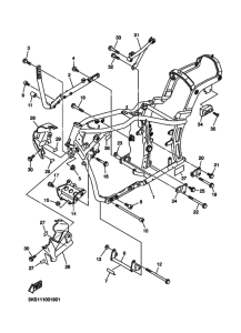 XVS1100A XVS11AP Frame comp