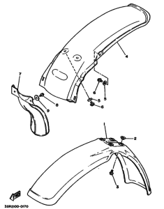 YZ125 YZ125A Крыло