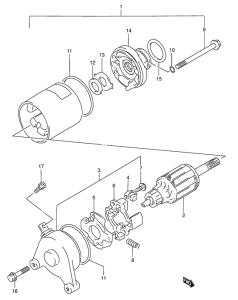 GN125 Стартерный мотор