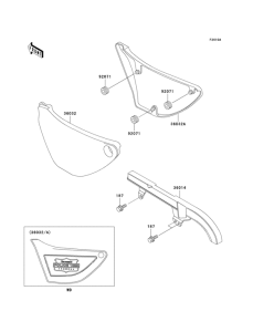 KZ1000 Side covers / chain cover(p21-p24)