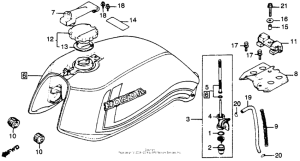 CB450 Топливный бак