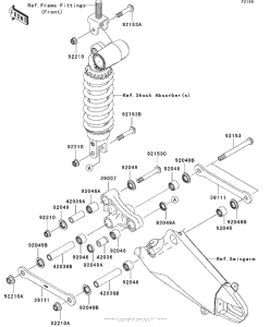 ZX600 Задняя подвеска