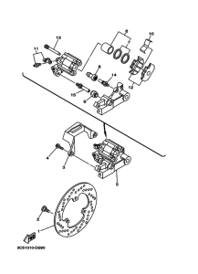 XT250 ﾘﾔ ﾌﾞﾚｰｷｷﾔﾘﾊﾟ