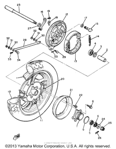 XJ650LH Переднее колесо