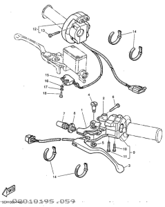 TT600R Handle switch. lever