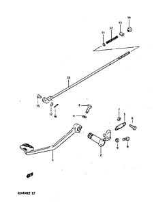 GSX400 Передний суппорт