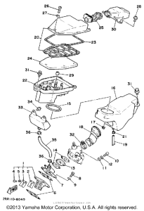 YSR50B Воздушный фильтр