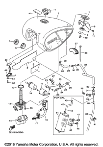 XVS950XR Топливный бак