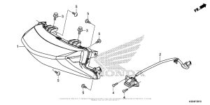 PCX150 Rear Combination Light + License Light