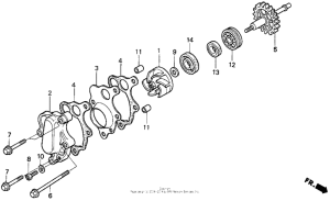 CR500R Водяной насос