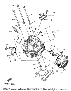 TW200K Головка цилиндров