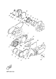 XN125 Крышка картера двигателя
